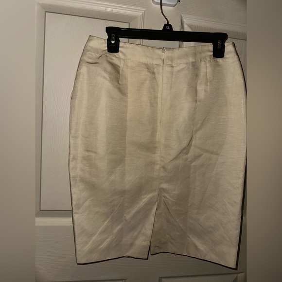 Escada Cream Pencil Skirt Knee-Length Workwear office 40 - Picture 4 of 8